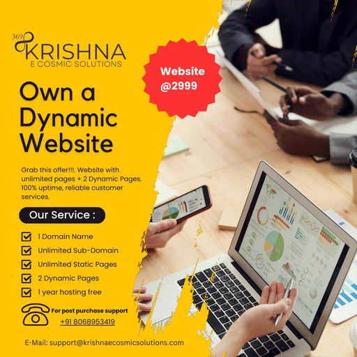Subscribe Dynamic Website @ 2999